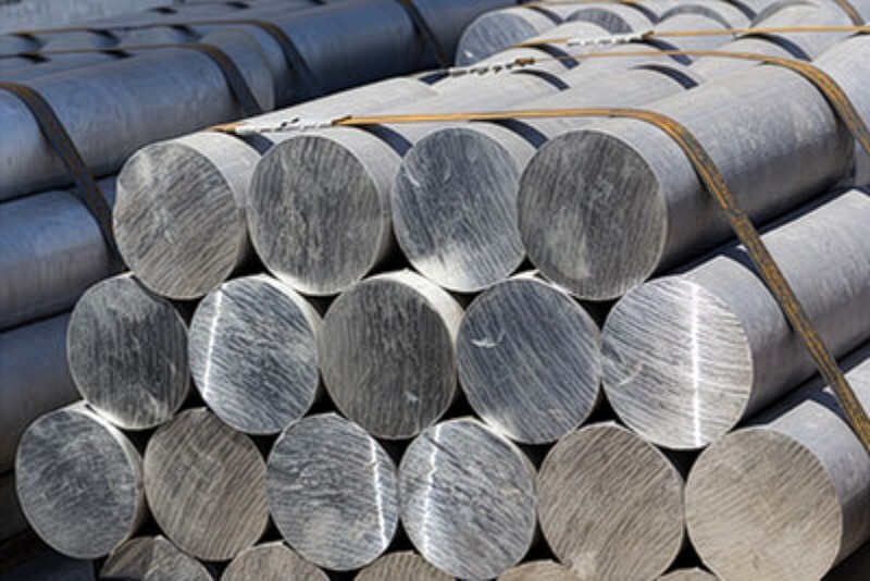Stacked round tubes of aluminum